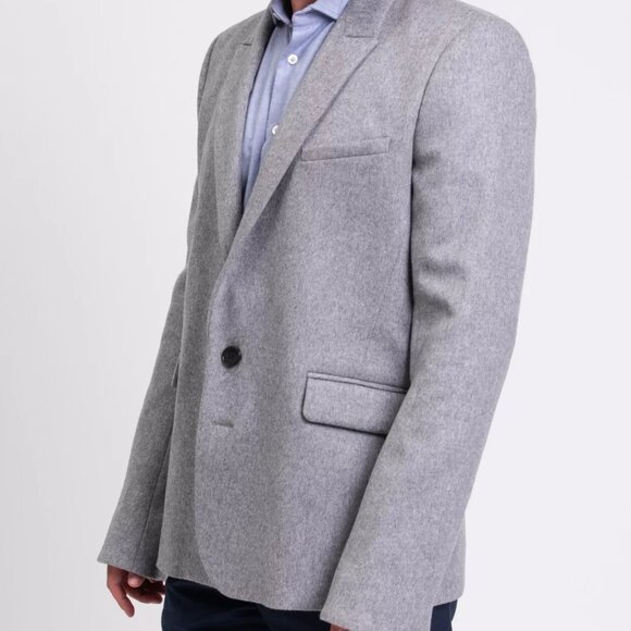 PACO RABANNE Blazer Jacket IT54 US44 XXL Wool Blend Single-Breasted - Picture 8 of 14